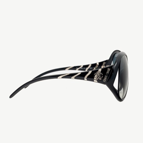 Roberto Cavalli Pegaso 338S Black Striped Butterfly Sunglasses - Picture 4 of 10